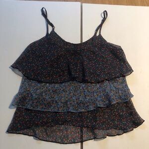 MiMi Chica Floral Spaghetti Strap Top